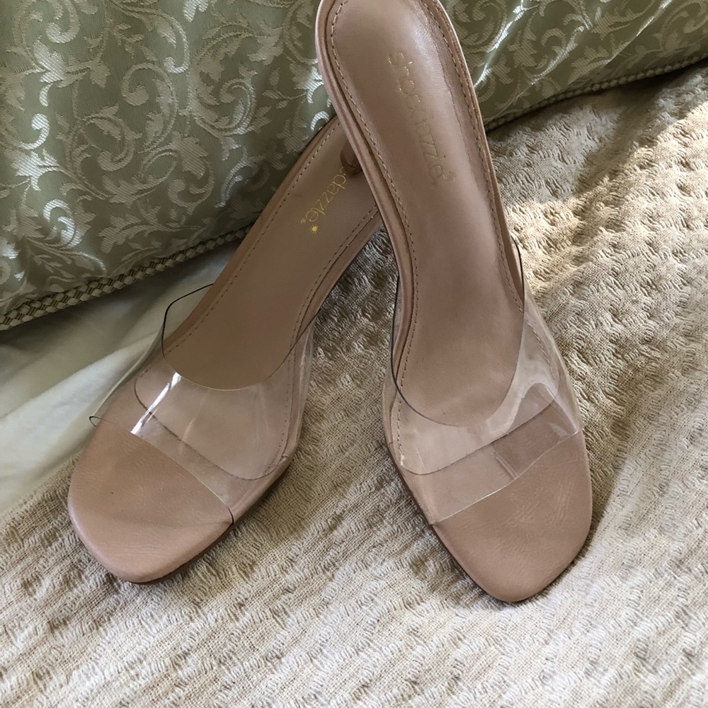 Just Fab Women's Lucite Heeled Sandals